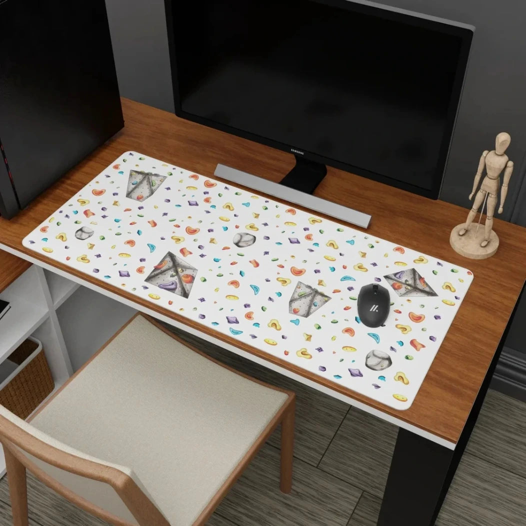 bouldering wall deskmat mousepad watercolour style buy