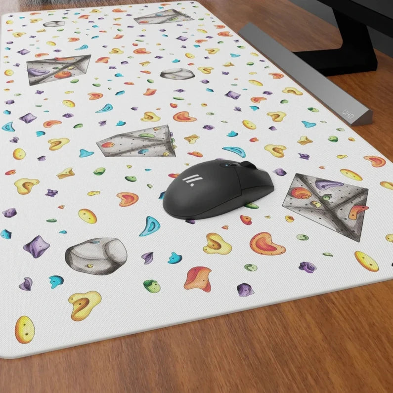 bouldering wall mousepad watercolour style on desk sale