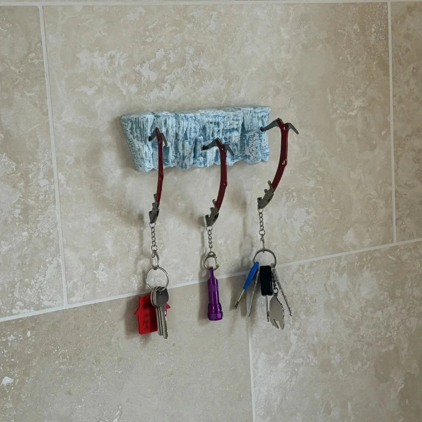 decorative ice rock key holder in contemporary home