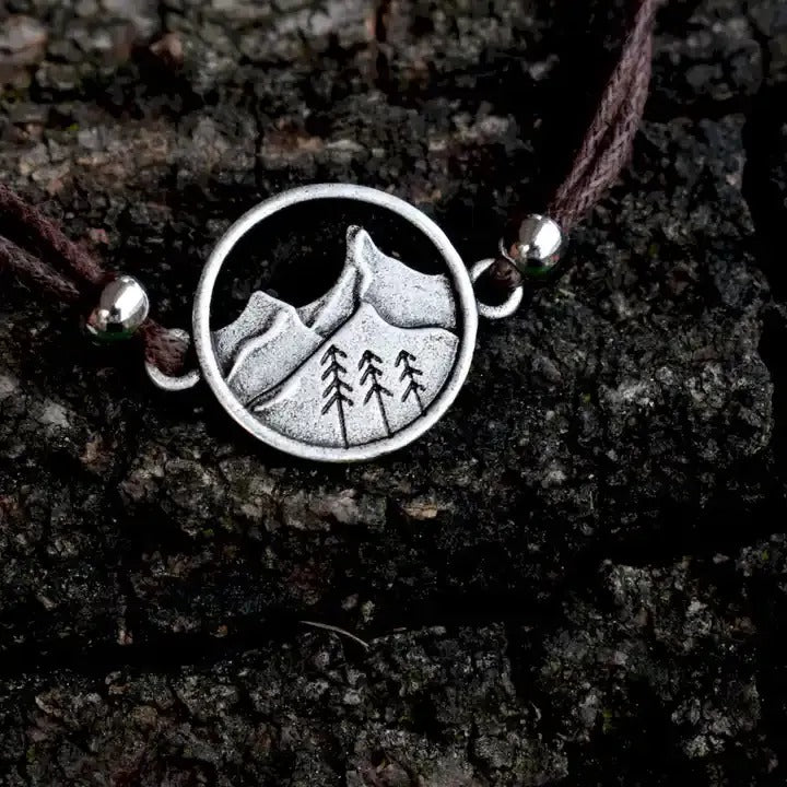lauren spencer mountain bracelet on table.