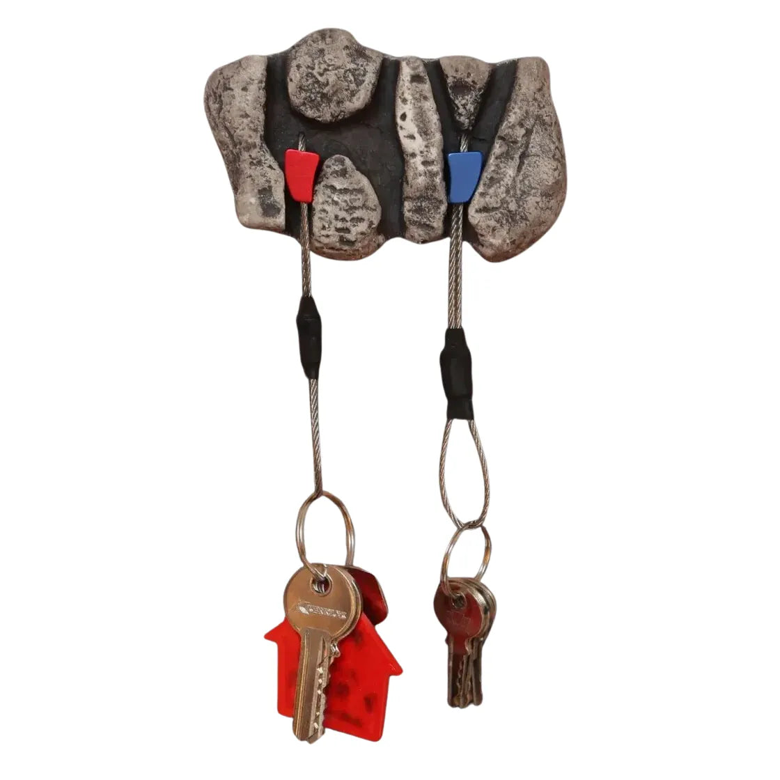 minimalist small rock key holder on white background sale