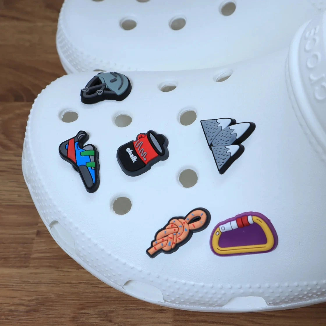 rock climbing shoe charms 6 pcs in climbing gear