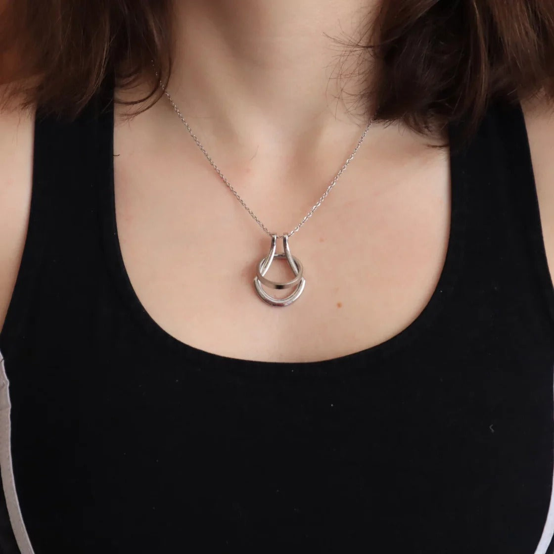 stylish ring holder necklace designed for climbers