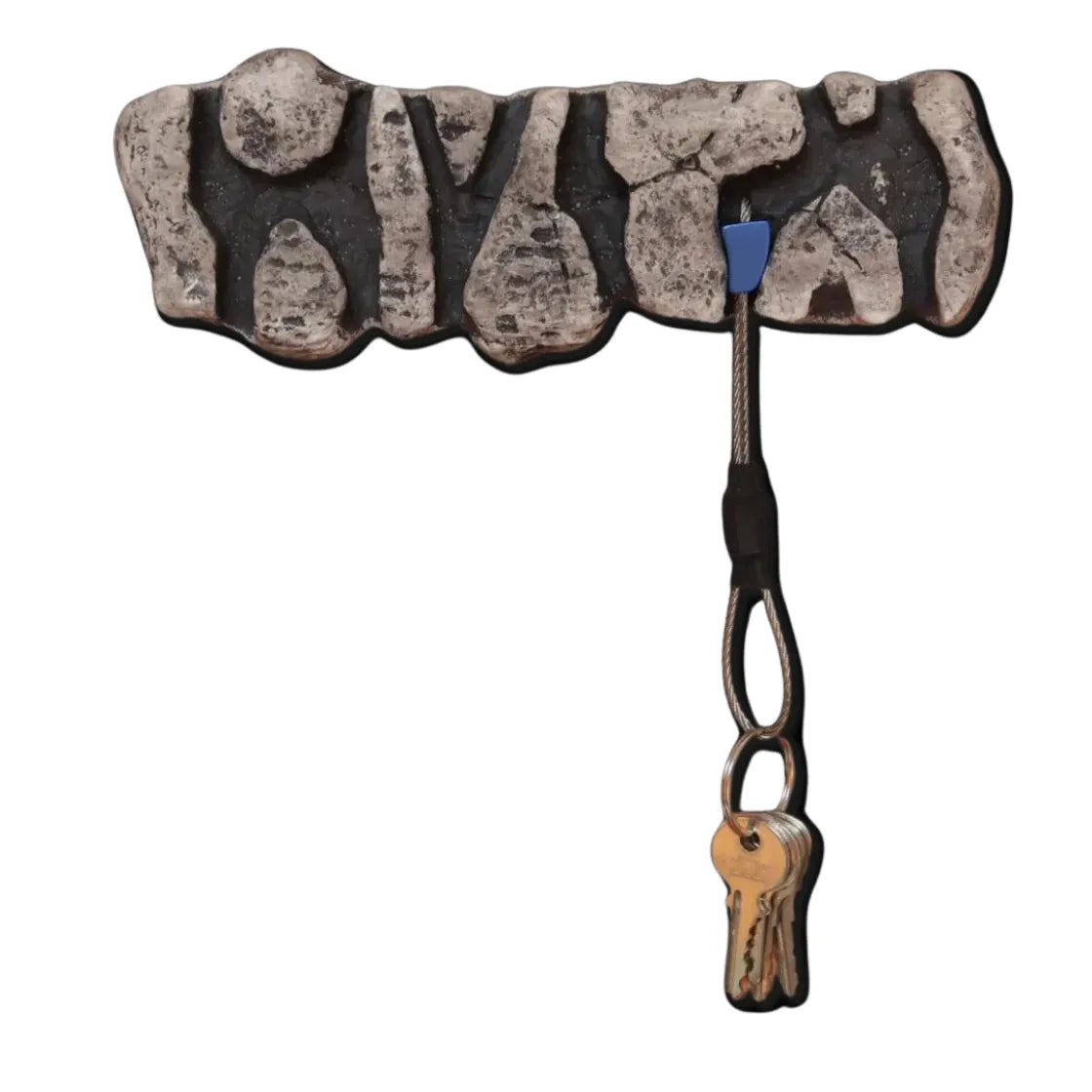 top rustic large rock key holder