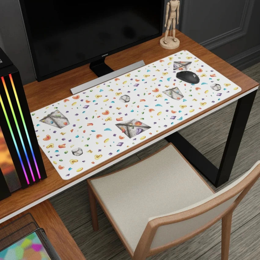 watercolour style bouldering wall deskmat mousepad salenow