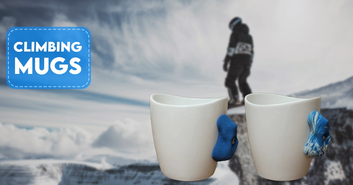 climbing themed mugs