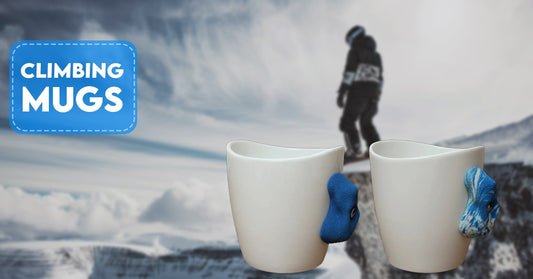 climbing themed mugs