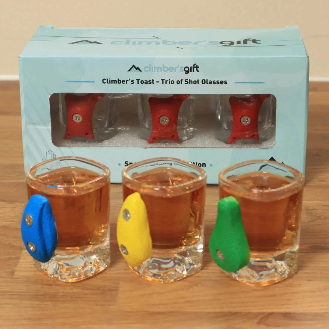 climbing shot glasses with climbing design buy