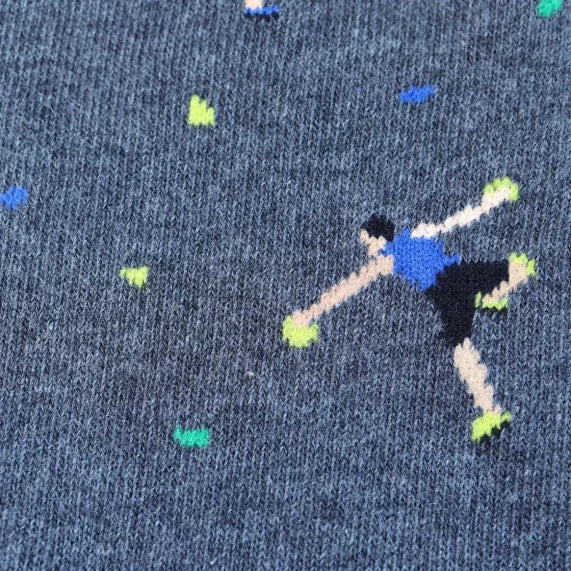 climbing wall cotton socks with colorful design