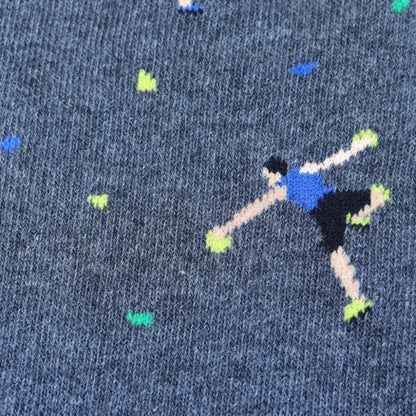 climbing wall cotton socks with colorful design