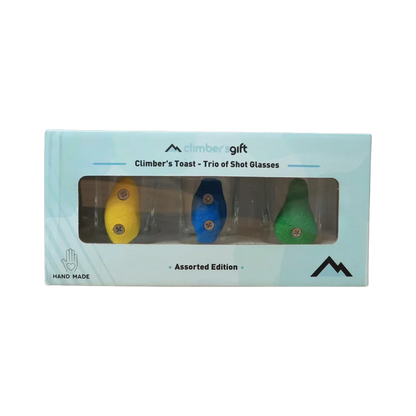 close up of climbing shot glasses shop now