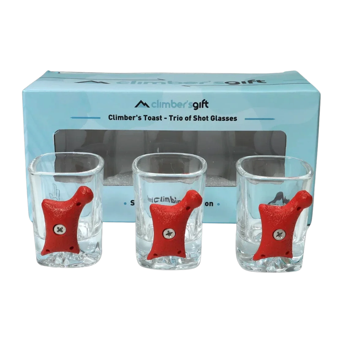 colorful speed climbing shot glasses