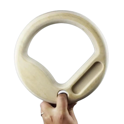 gymnastic hangboard rings with triple hangboard edges on wallgymnastic hangboard rings with triple hangboard edges on