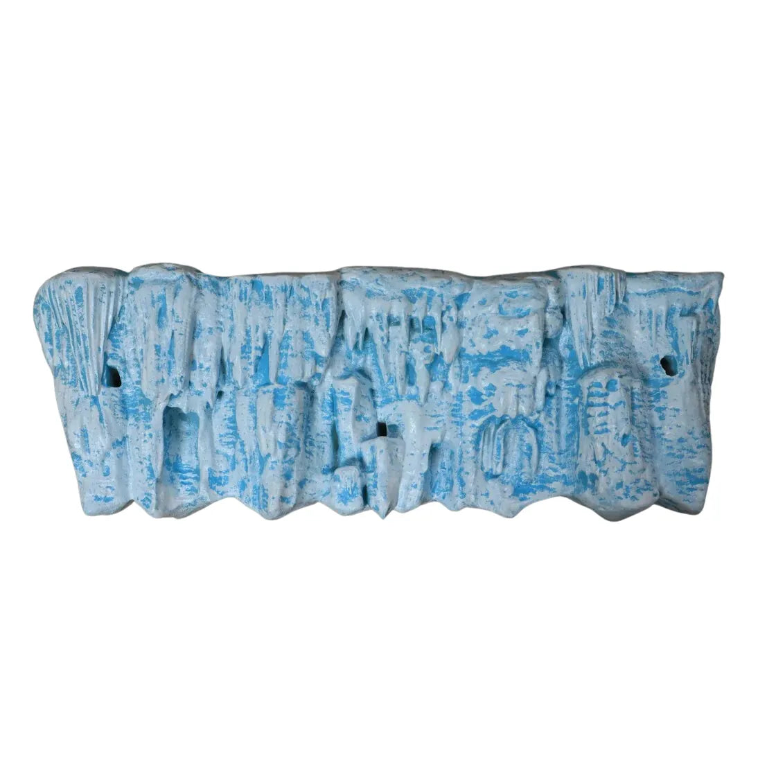 hand holding ice rock key holder with attached keys