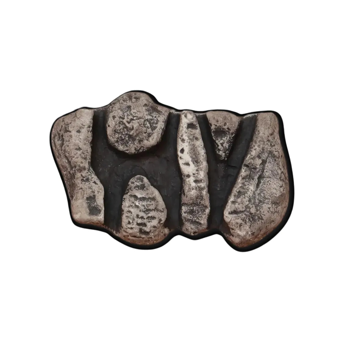 hand holding small rock key holder with attached keys buy