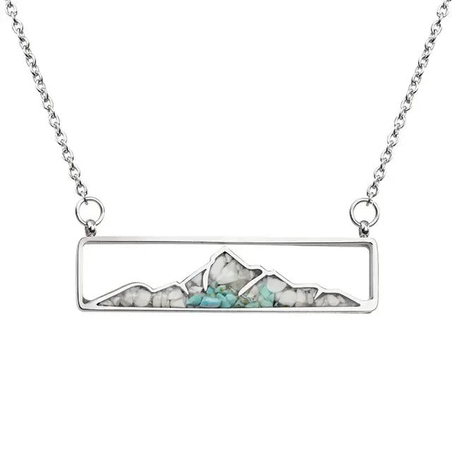 handcrafted lauren spencer mountain necklac with howlite
