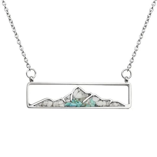 handcrafted lauren spencer mountain necklac with howlite