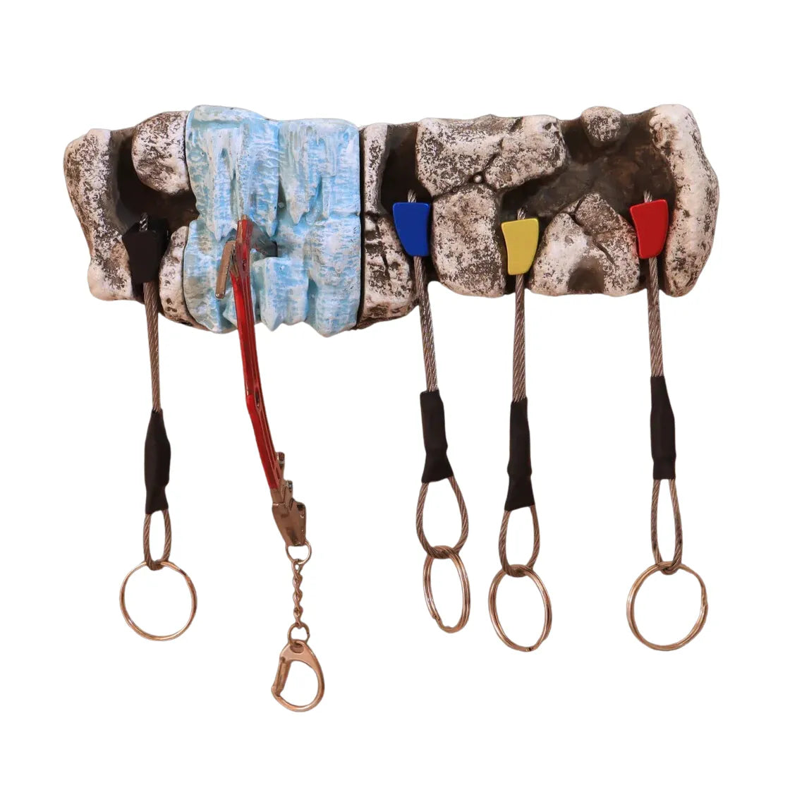 hybrid ice rock key holder on modern desk