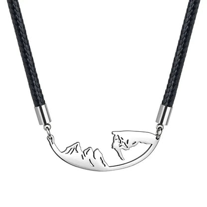 lauren spencer long mountain climber necklace