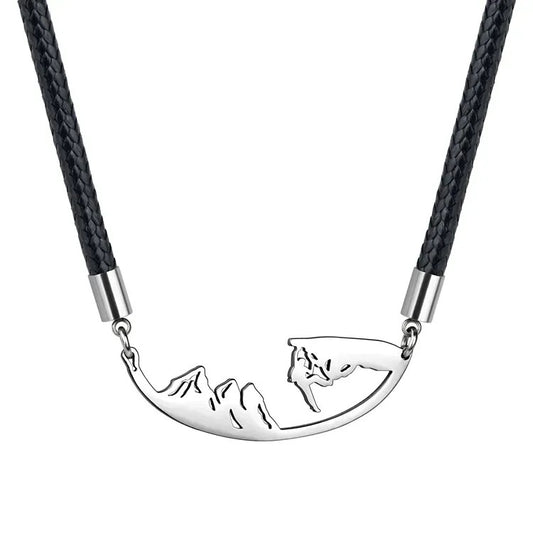 lauren spencer long mountain climber necklace