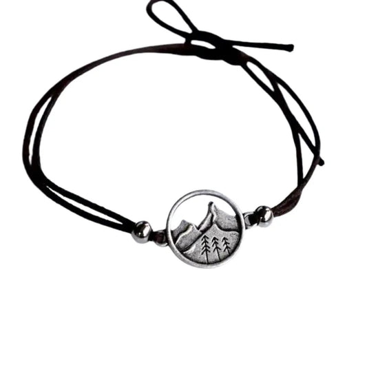 lauren spencer mountain bracelet on wrist