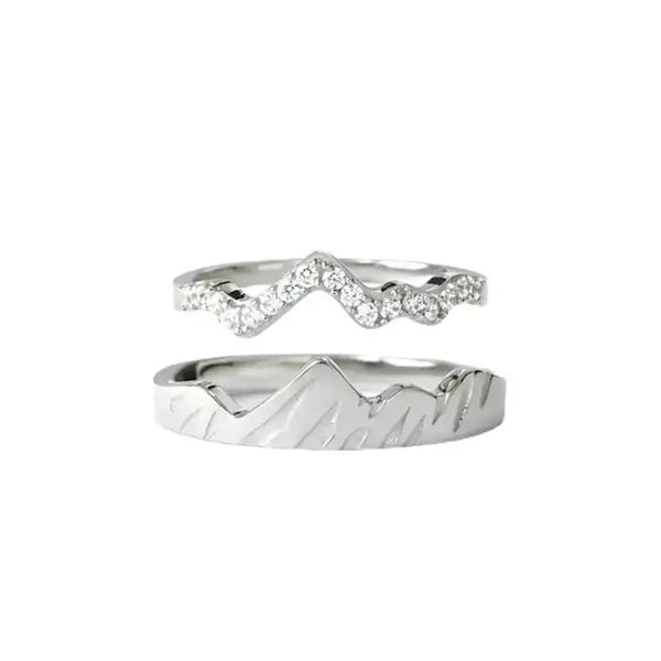 Lauren-Spencer Stackable Mountain Ring Set - Image 4