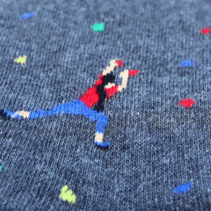 pair of climbing wall cotton socks