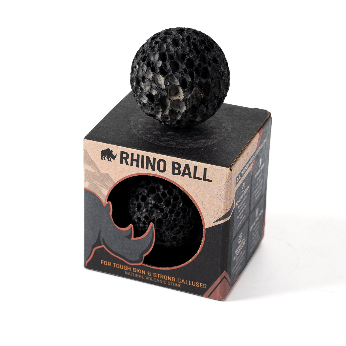 RHINO BALL resting on top of its branded box