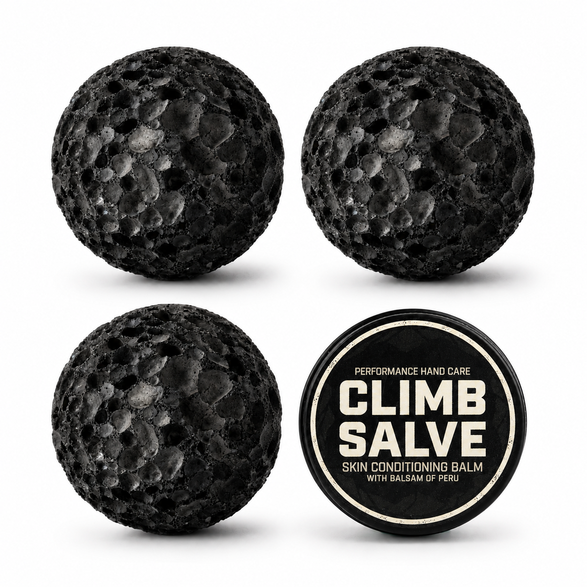 3 Rhino Balls and 1 Climb Salve
