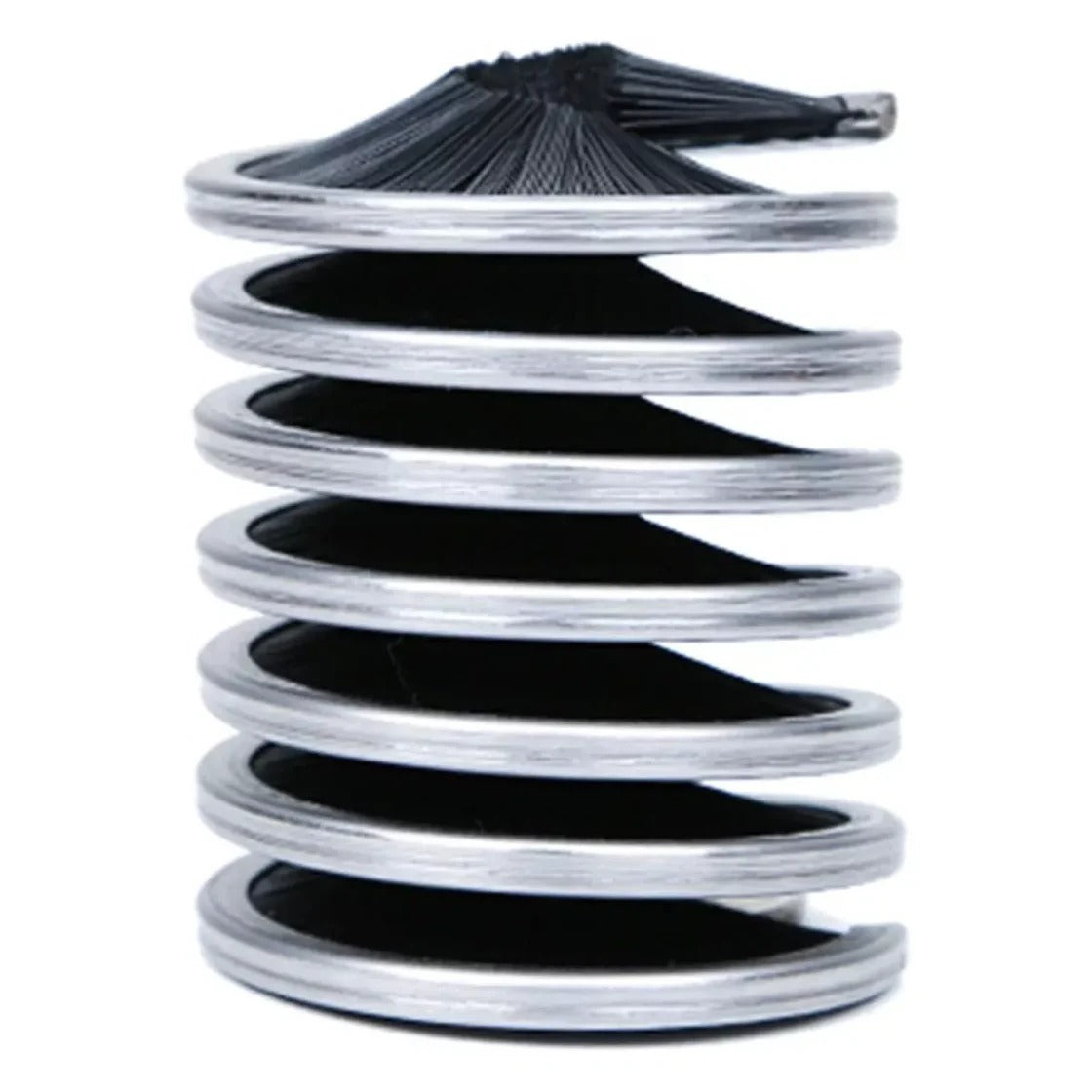 rope cleaner brush for climbers on rock face