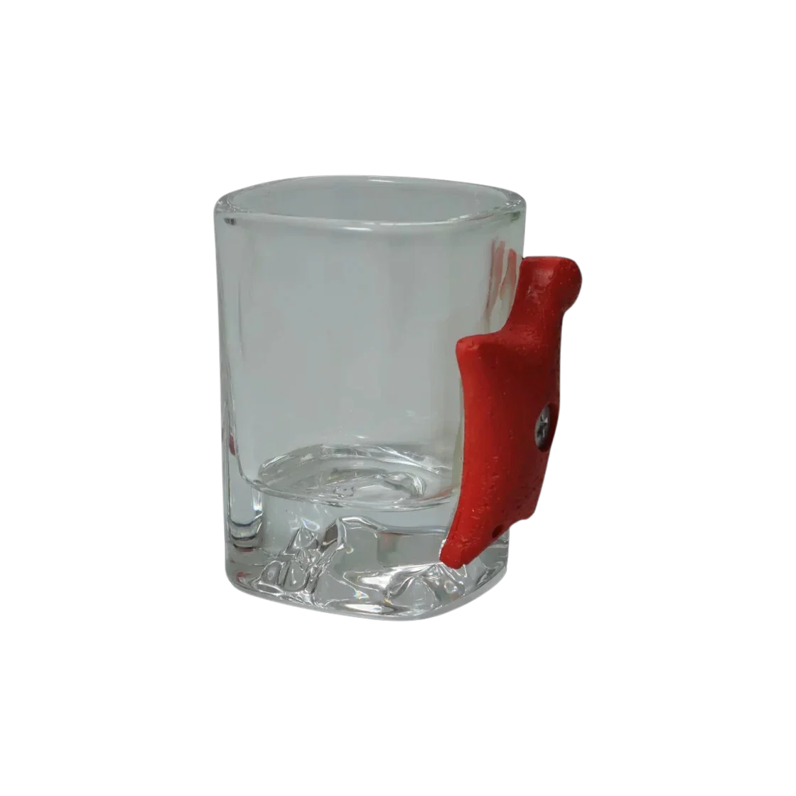 side view of speed climbing shot glasses