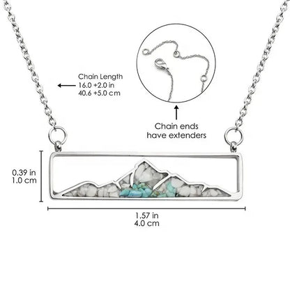 unique lauren spencer necklace with turquoise and howlite
